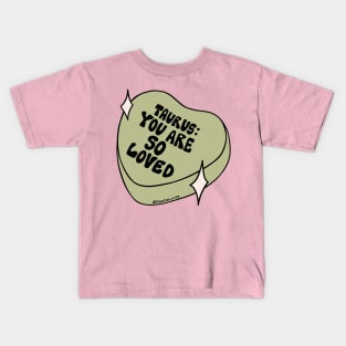 Taurus Conversation Heart Kids T-Shirt